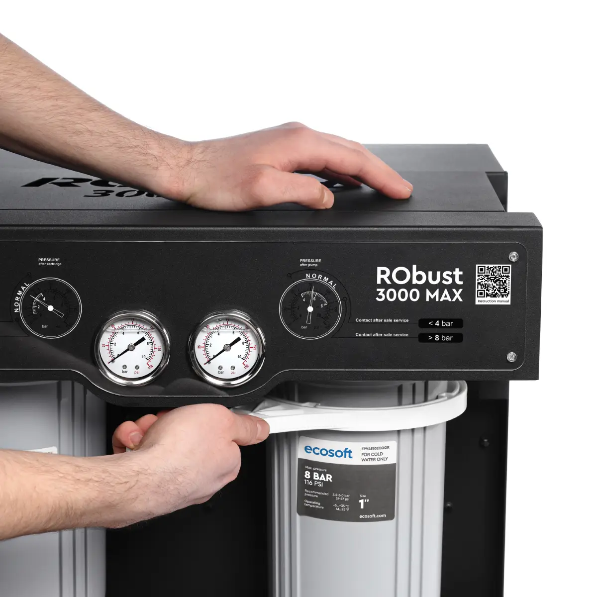 RObust 3000 MAX ROBUST3000MAX — Accès au filtre sous le panneau