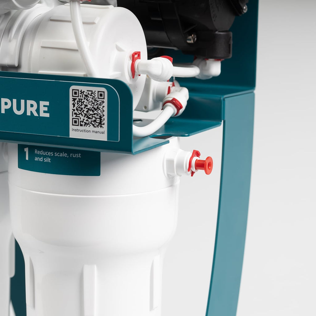 P’URE Balance avec pompe MO675MBALPSECO — Connexion du tube