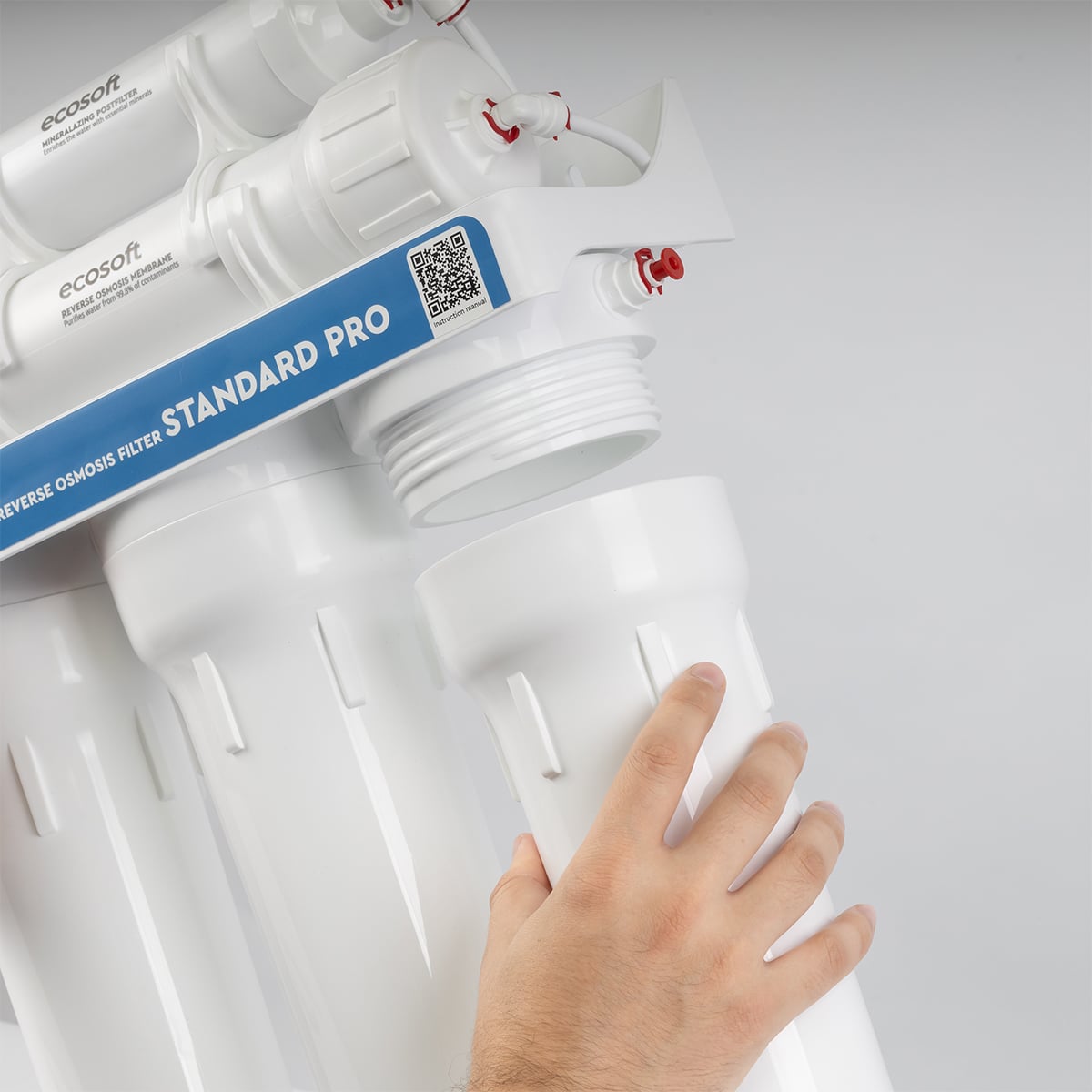 Standard PRO sans pompe MO550MECOSTD — Ouverture du porte-filtre